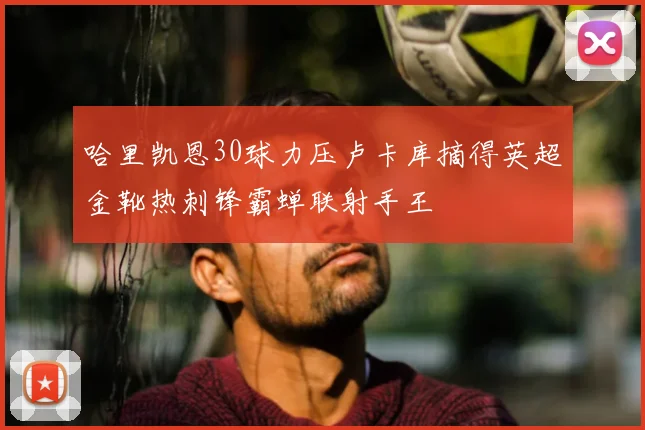 哈里凯恩30球力压卢卡库摘得英超金靴热刺锋霸蝉联射手王